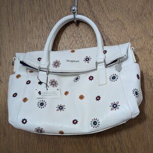 Desigual boho Embroidered flowers purse